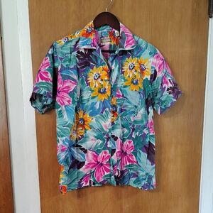 Tropical Floral Men's Casual Shirt